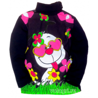 20-00712 "FUNNY" Водолазка для девочки, 1-4 года, синяя ночь 20-00712 "FUNNY" Водолазка для девочки, 1-4 года, синяя ночь